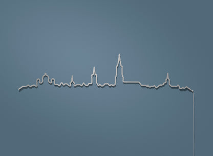 Kontura Skyline Bern in Chromstahl, unbeleuchtet #Farbe_Chromstahl