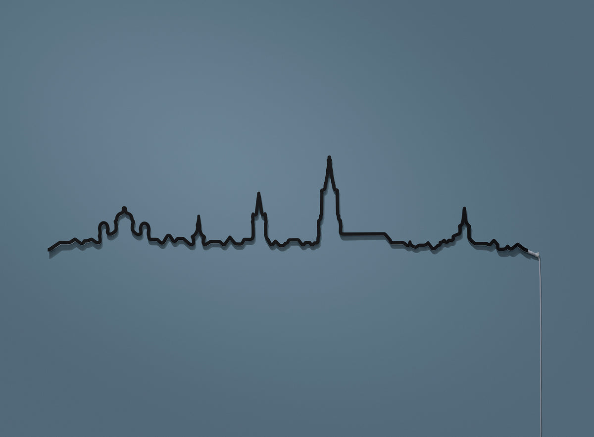 Kontura Skyline Bern in Schwarz, unbeleuchtet #Farbe_Schwarz