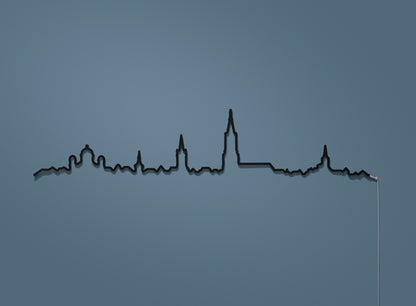 Kontura Skyline Bern in Schwarz, unbeleuchtet #Farbe_Schwarz
