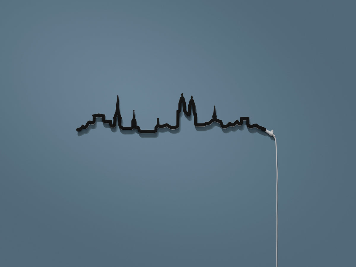 Kontura Skyline Mini Zürich in Schwarz, unbeleuchtet #Farbe_Schwarz