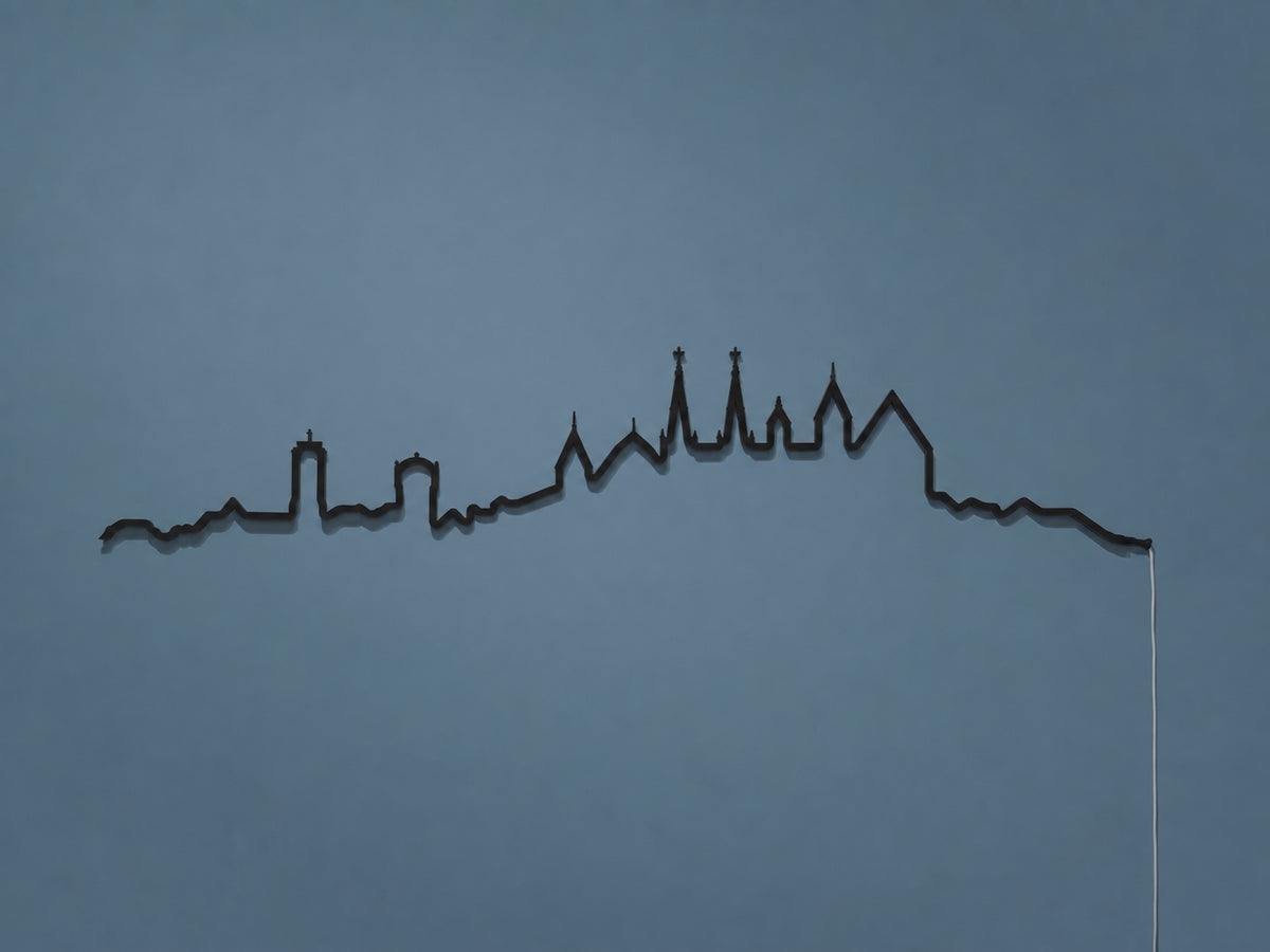 Kontura Skyline Neuenburg in Schwarz, unbeleuchtet #Farbe_Schwarz