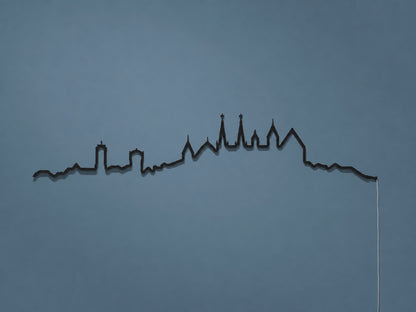 Kontura Skyline Neuenburg in Schwarz, unbeleuchtet #Farbe_Schwarz