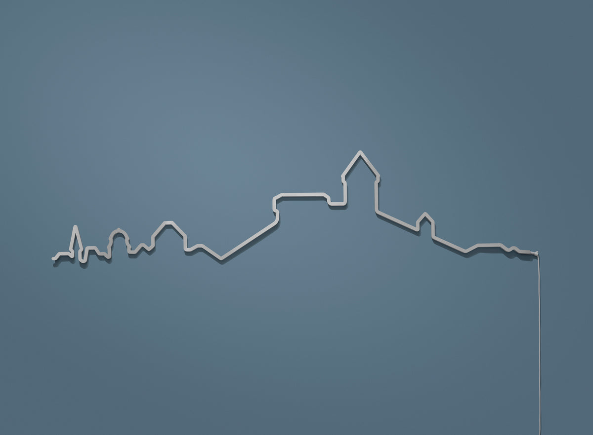 Kontura Skyline Schaffhausen in Chromstahl, unbeleuchtet #Farbe_Chromstahl