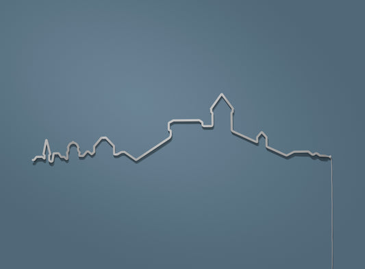 Kontura Skyline Schaffhausen in Chromstahl, unbeleuchtet #Farbe_Chromstahl
