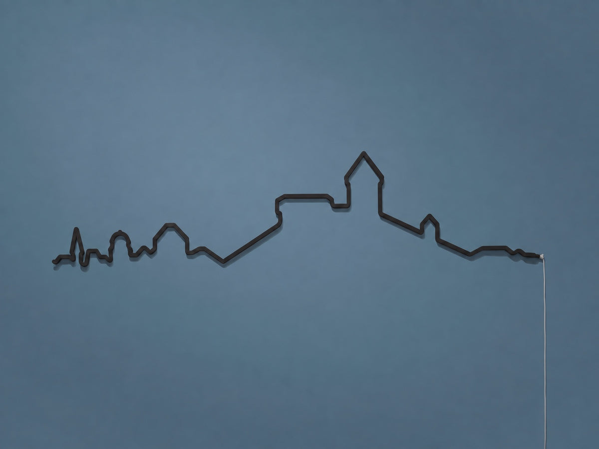 Kontura Skyline Schaffhausen in Schwarz, unbeleuchtet #Farbe_Schwarz