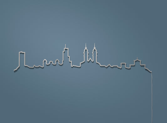 Kontura Skyline Winterthur in Chromstahl, unbeleuchtet #Farbe_Chromstahl