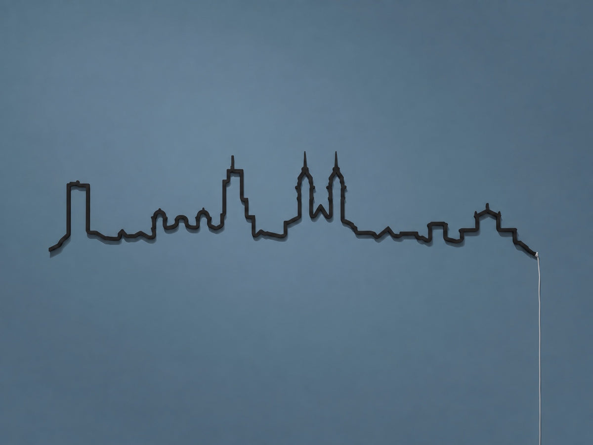 Kontura Skyline Winterthur in Schwarz, unbeleuchtet #Farbe_Schwarz