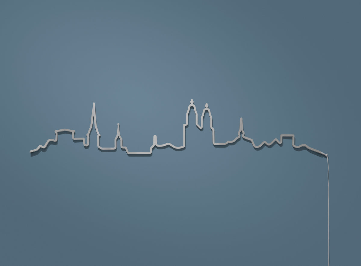 Kontura Skyline Zürich in Chromstahl, unbeleuchtet #Farbe_Chromstahl