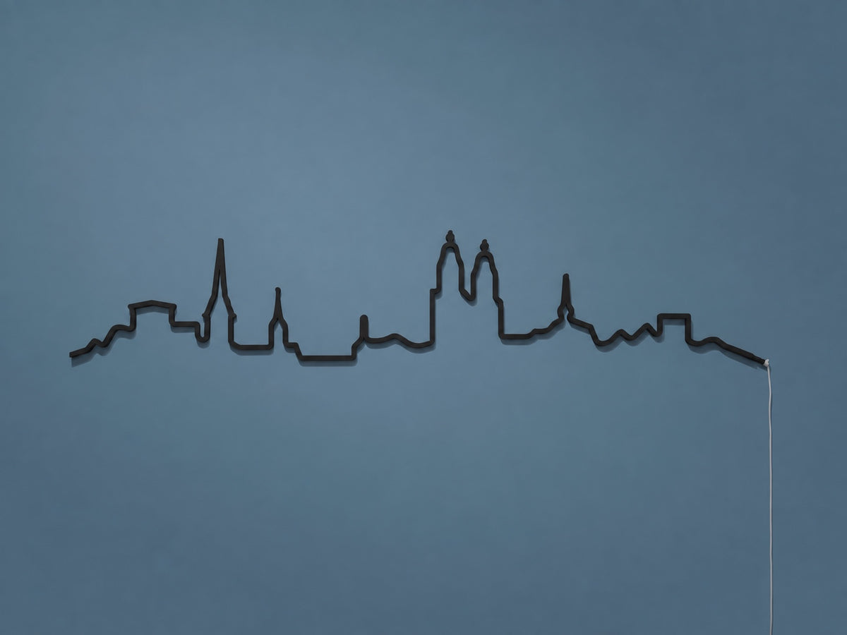 Kontura Skyline Zürich in Schwarz, unbeleuchtet #Farbe_Schwarz